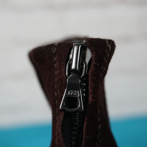 Rag and Bone Women's Burgundy Suede  Boot 7.5 37.5 - Picture 8 of 8